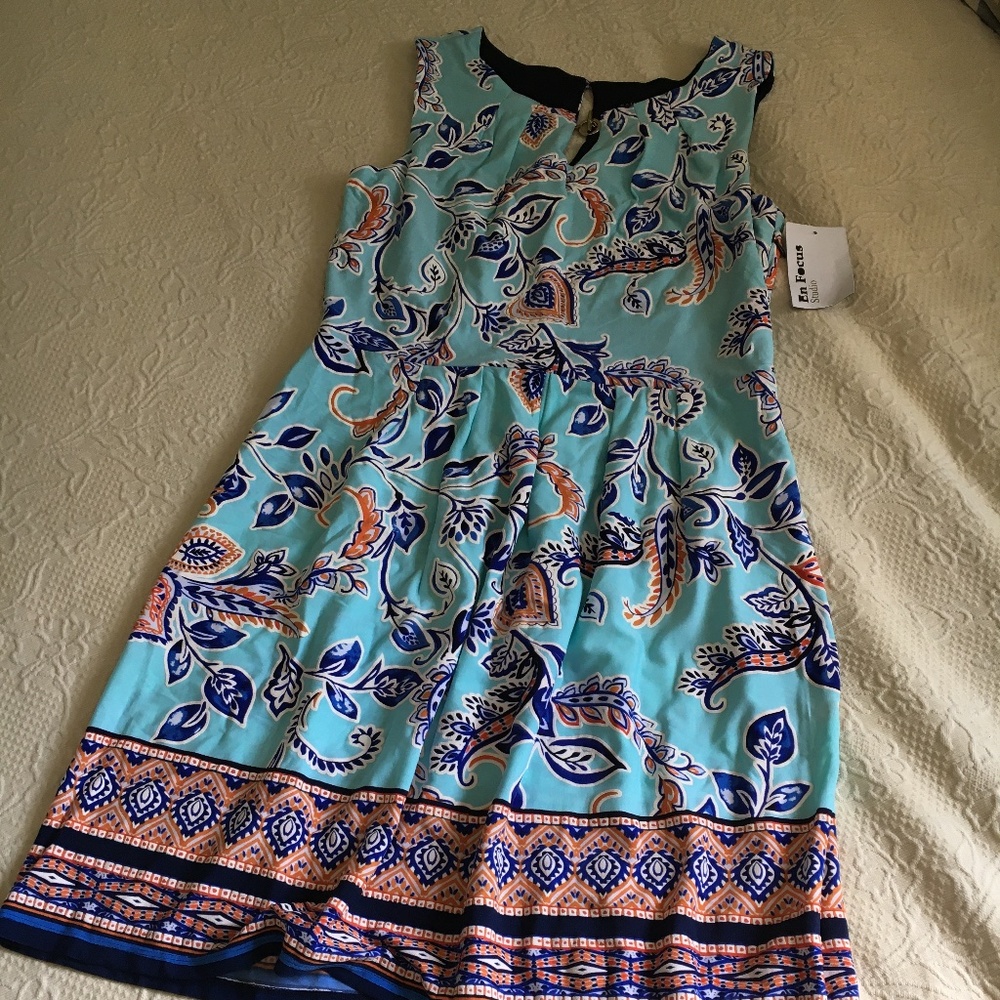 Enfocus Studio printed sleeveless dress